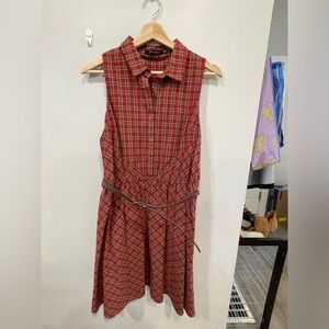Super cute red plaid dress